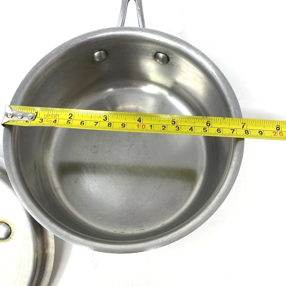 Cuisinart Saucepan + Lid Cover MCP19-16 Stainless Steel 1.5 Qt Induction‎ Ready
